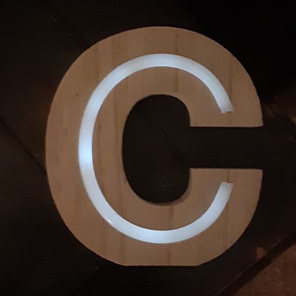 LED Lighting Decor - Letter C